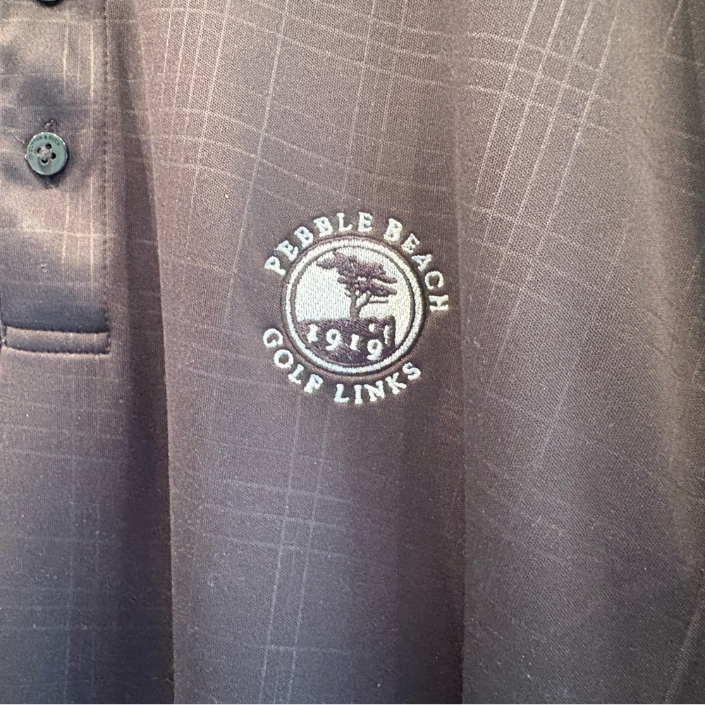 Pebble Beach Charcoal Polo Shirt - Picture 3 of 6